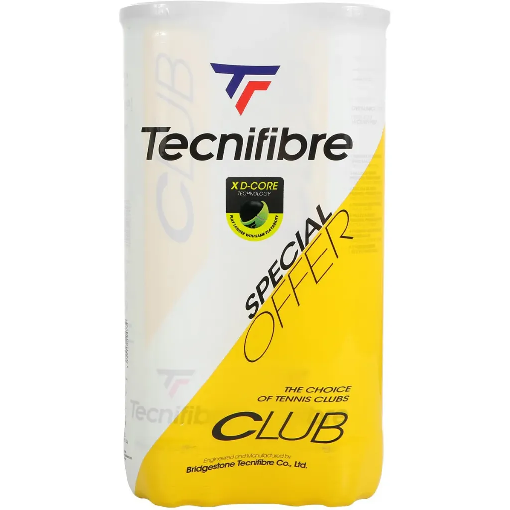 [60BICL364N] Balles Tecnifibre Bipack Club